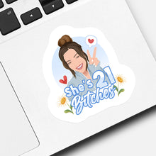 Load image into Gallery viewer, Cute 21st Birthday Stickers