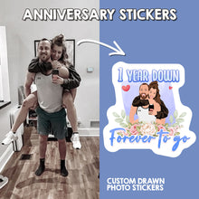 Load image into Gallery viewer, One Year Anniversary Stickers