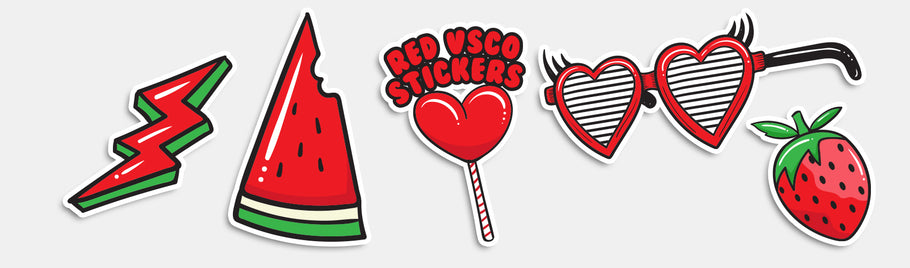 Red VSCO Stickers - The Color Of Danger
