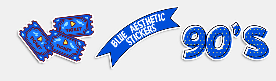 Capture The Sky With Blue Aesthetic Stickers