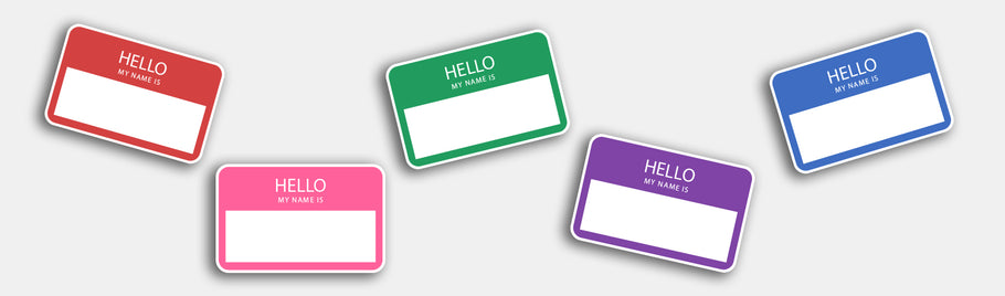 Very Funny Personalized "hello my name is stickers"