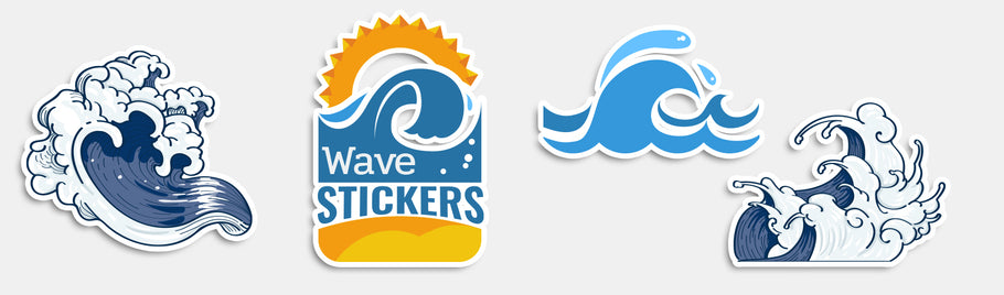 Ride The Wave With Exquisite Wave Stickers