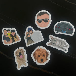 Turn Your K9 Photos into Hand Drawn Air Fresheners