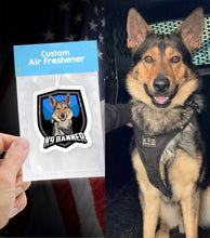 Load image into Gallery viewer, Turn Your K9 Photos into Hand Drawn Air Fresheners