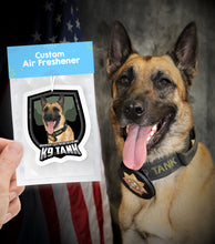 Load image into Gallery viewer, Turn Your K9 Photos into Hand Drawn Air Fresheners