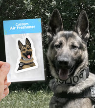 Load image into Gallery viewer, Turn Your K9 Photos into Hand Drawn Air Fresheners