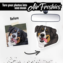 Load image into Gallery viewer, Turn Your K9 Photos into Hand Drawn Air Fresheners