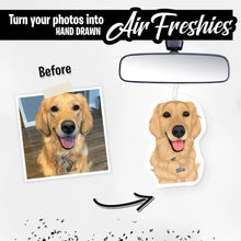 Load image into Gallery viewer, Turn Your K9 Photos into Hand Drawn Air Fresheners