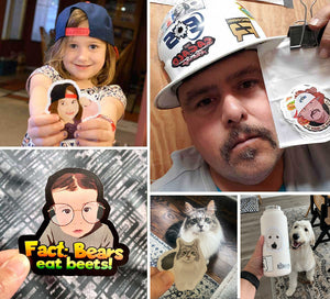 Turn Photos into Hand Drawn Stickers