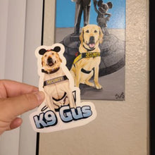 Load image into Gallery viewer, Turn Your K9 Photos into Hand Drawn Stickers