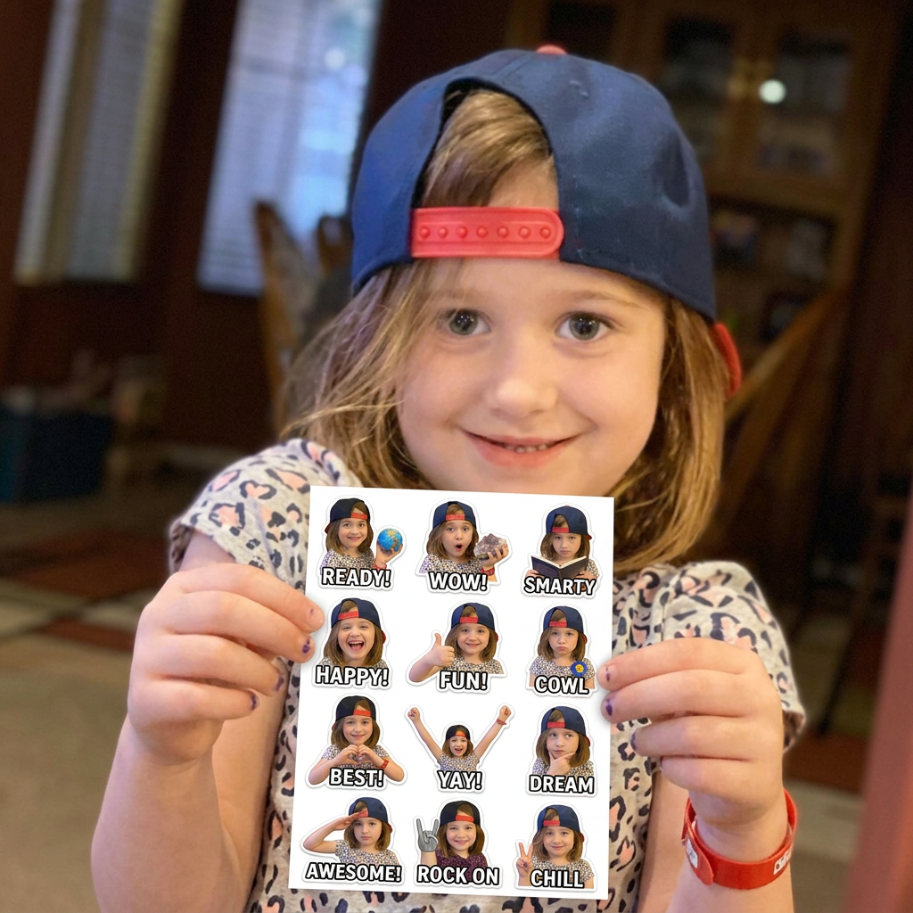 Turn Photos into Sticker Sheets!