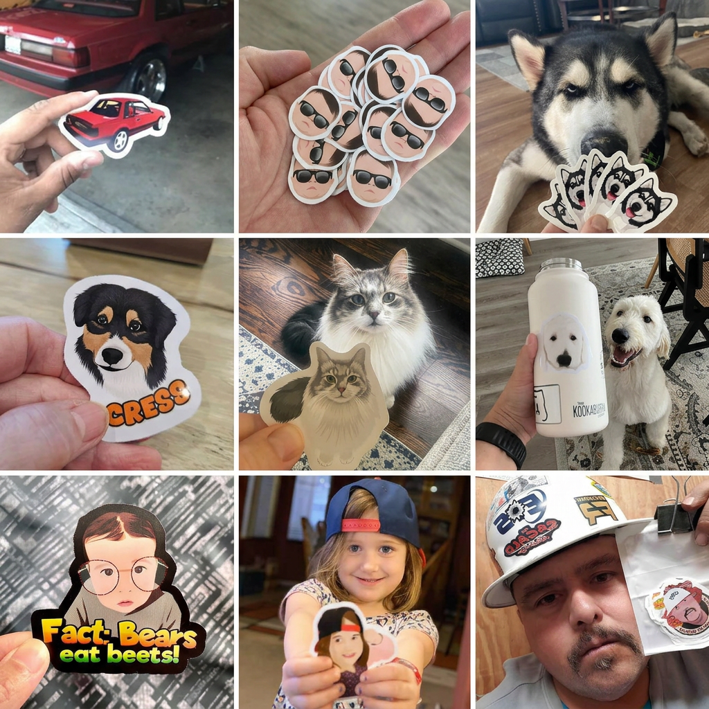 Turn Photos into Hand Drawn Stickers