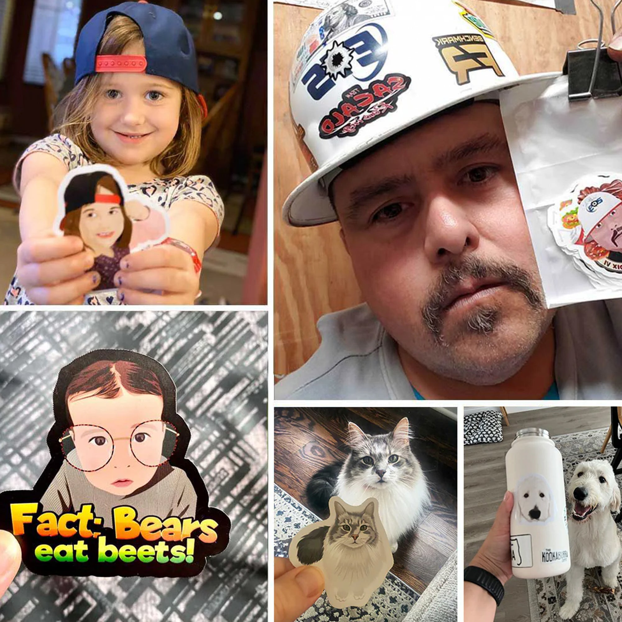 Turn Photos into Hand Drawn Stickers