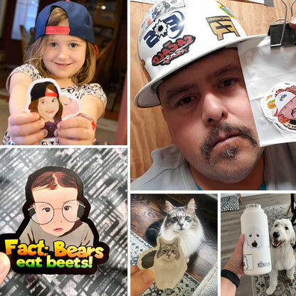 Turn Photos into Hand Drawn Stickers