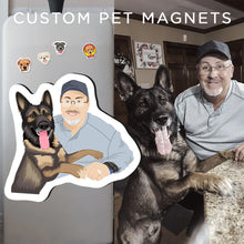 Load image into Gallery viewer, Turn Your K9 Photos into Hand Drawn Magnets