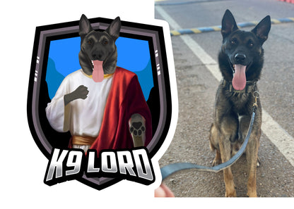 Turn Your K9 Photos into Hand Drawn Stickers