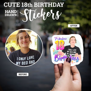Cute 18th Birthday Stickers