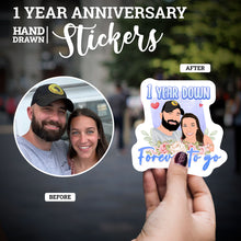 Load image into Gallery viewer, One Year Anniversary Stickers